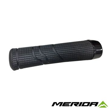 Гріпси Merida GRIPS/MERIDA EXPERT 33MM*W:140MM, BLACKWITH ALLOY CLAMP RING