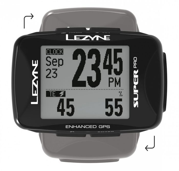 GPS компьютер Lezyne SUPER PRO GPS SMART LOADED Чорний Y13