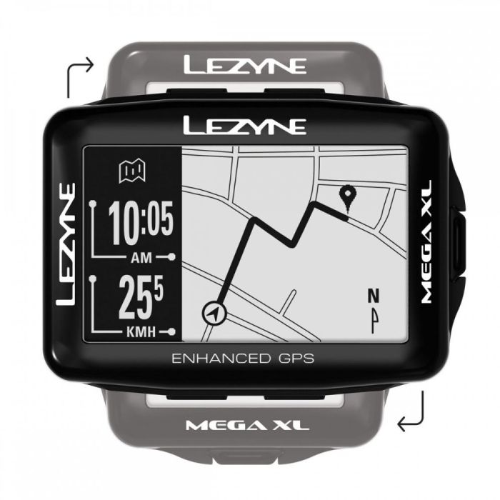 GPS компьютер Lezyne MEGA XL GPS SMART LOADED Чорний Y13