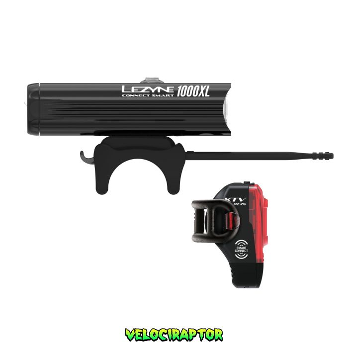 Комплект світла Lezyne CONNECT SMART 1000XL / KTV SMART PAIR Чорний 1000/75 люменів Y13