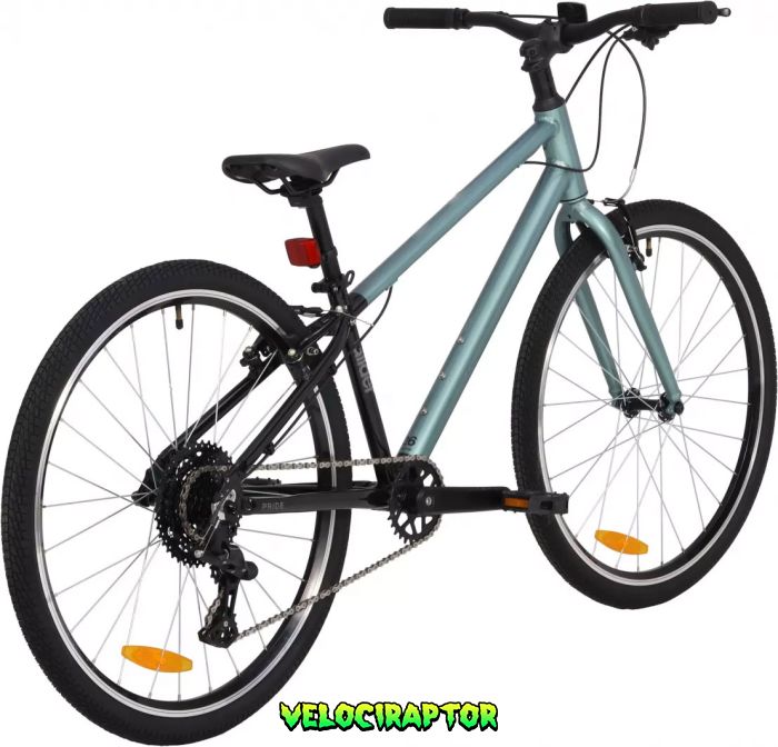Велосипед 26" PRIDE Glider 6.1 2025 Чорний Блакитний