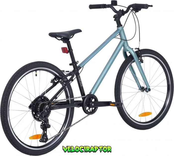Велосипед 24" PRIDE Glider 4.1 2025 Чорний Блакитний