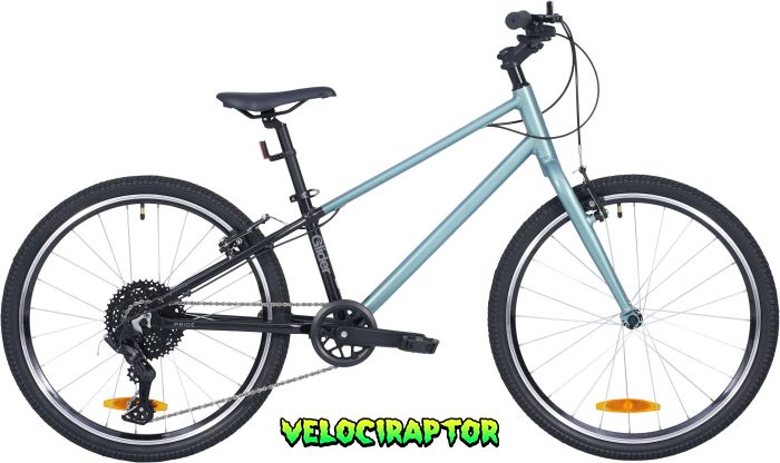 Велосипед 24" PRIDE Glider 4.1 2025 Чорний Блакитний