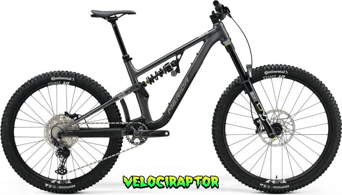 Велосипед двопідвіс MERIDA One-Sixty FR 800 Silk Dark Silver