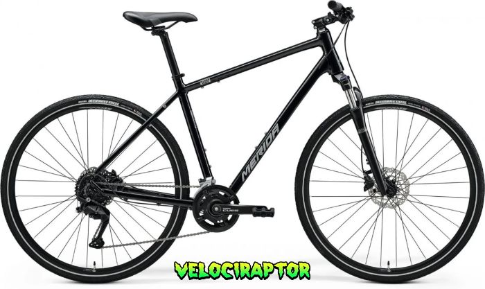 Велосипед гібрид 28" MERIDA Crossway 100 Glossy Black