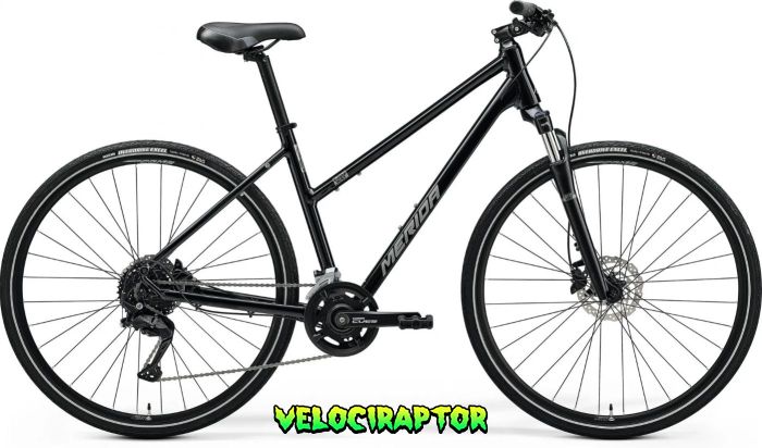 Велосипед жіночий MERIDA Crossway 100 W Glossy Black