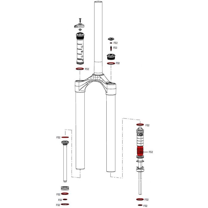 Сервісний набір RockShox SERVICE KIT FULL PARAGON SLV A1