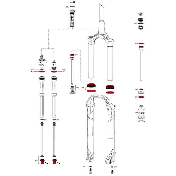 Сервісний набір RockShox 200 Hour/1 YEAR SID XX/RL (2017)