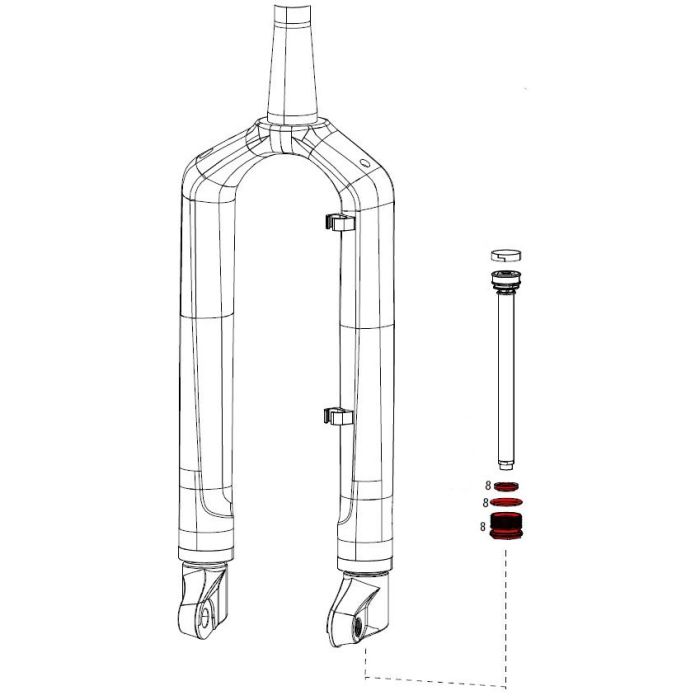 Сальник RockShox SEALHEAD KIT DAMPER RS1