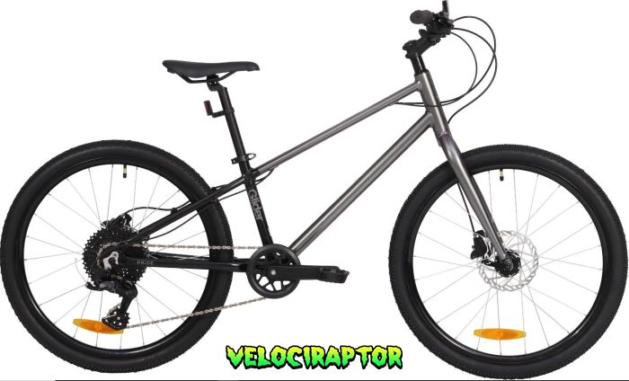 Велосипед 24" PRIDE Glider 4.2 2025 Чорний Сірий