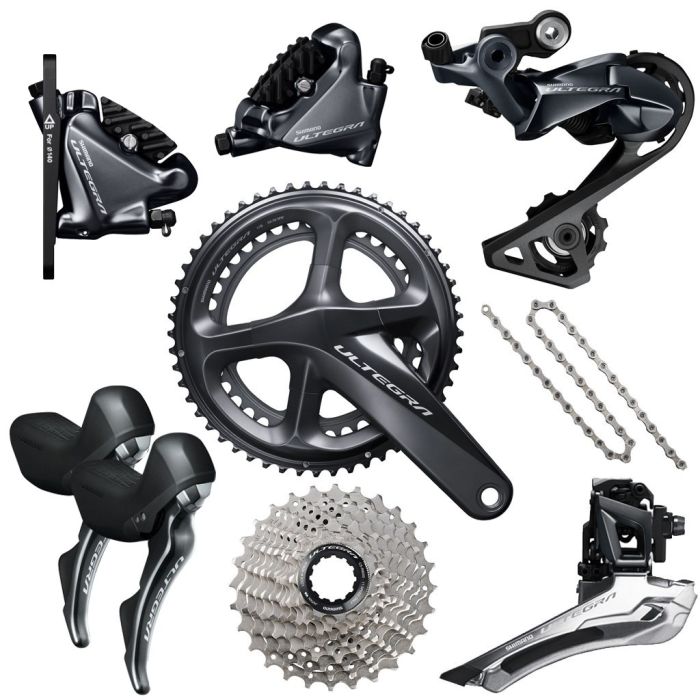 Групсет Shimano Ultegra R8000 дискові гальма