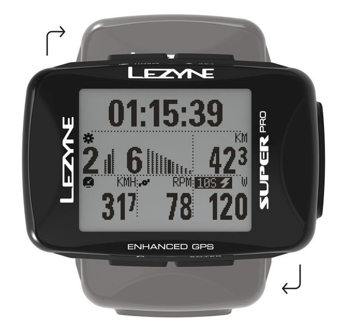 GPS компьютер Lezyne SUPER PRO GPS HRSC LOADED Чорний Y13