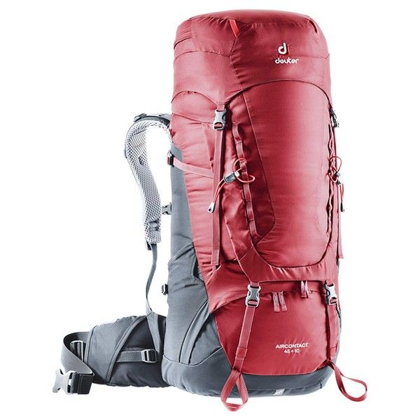 Рюкзак DEUTER Aircontact 45 + 10  колір 5425 cranberry-graphite