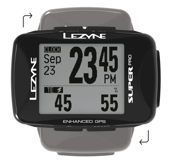 GPS компьютер Lezyne SUPER PRO GPS HR/ProSC LOADED Чорний Y14