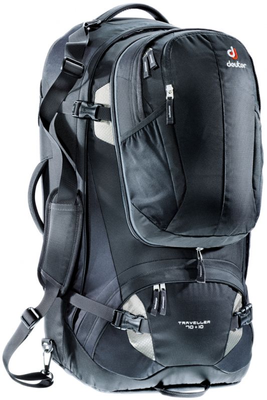 Рюкзак DEUTER Traveller 70 + 10 колір 7400 black-silver