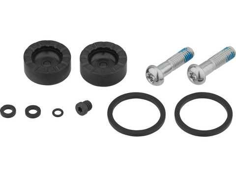 Сервісний набір гальм DISC BRAKE CALIPER PISTON SERVICE KIT - (INCLUDES 2 PISTONS, 2 PISTON BOLTS, SEALS, BLEED SCREW & O-RINGS) - RIVAL AXS D1