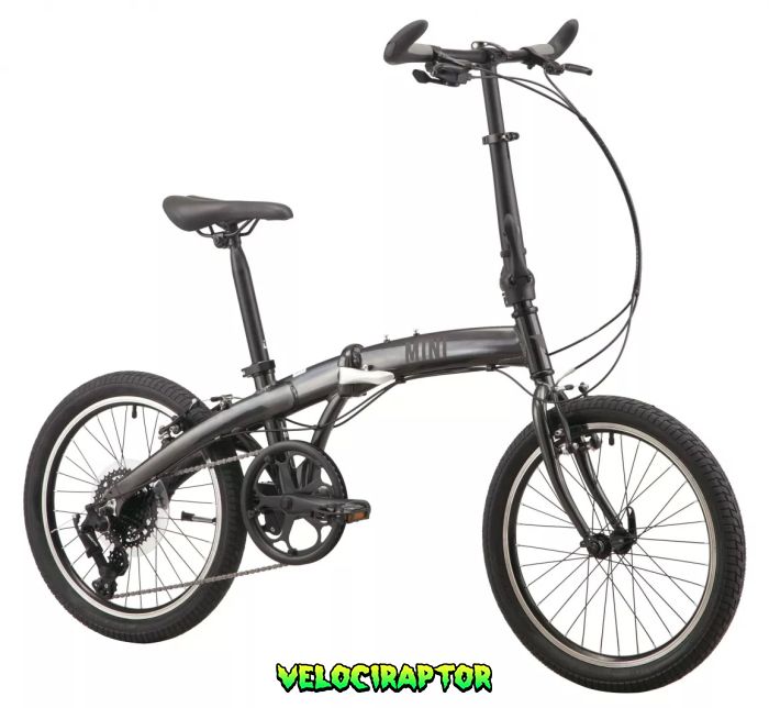Велосипед складний 20" PRIDE Mini 8 Темно-Сірий