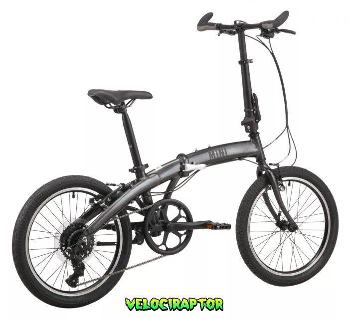 Велосипед складний 20" PRIDE Mini 8 Темно-Сірий