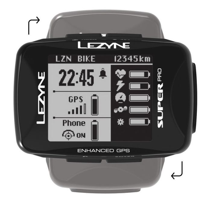 GPS компьютер Lezyne SUPER PRO GPS HRSC LOADED Чорний Y13