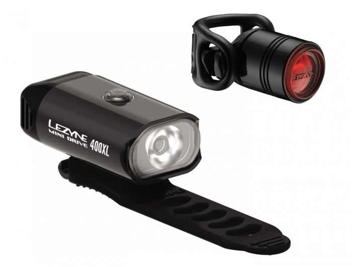 Комплект світла Lezyne MINI DRIVE 400 / FEMTO DRIVE PAIR Чорний 400/7 люменів Y13