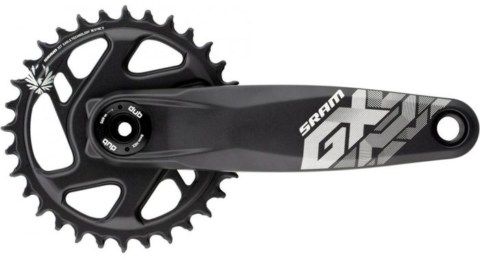 Шатуни SRAM Crank GX Eagle Fat Bike 4" DUB 12шв 175 Direct Mount Зірка 30t X-SYNC 2 Black