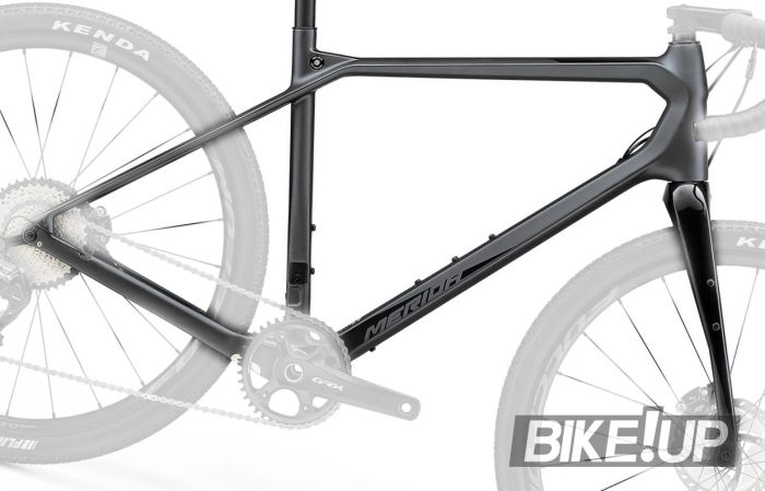 Фреймсет MERIDA SILEX+ LIMITED-KIT-FRM,M,MATT DK SIL(GLOSSY BK) 'W/RIGID FORK & SEAT POST