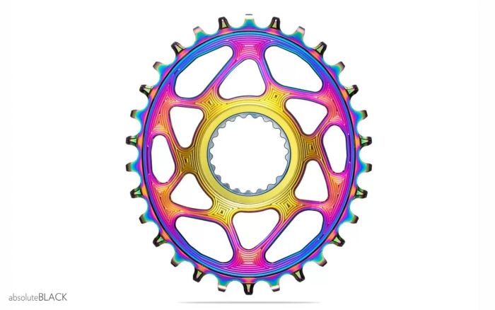 Oval XTR M9100 Direct Mount PVD зірка шатунів, 36T, Rainbow