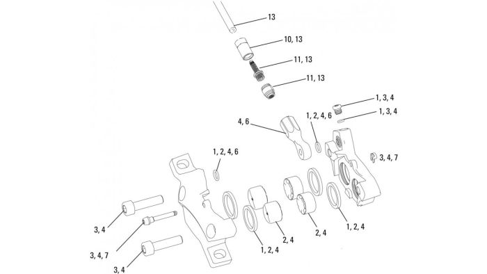 Сервисные запчасти CALIPER SPARE PARTS KIT CODE/GUIDE RE