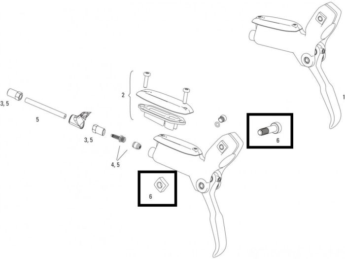 Каліпер гальм SRAM NONCPS DFB CODE