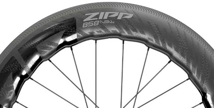 Колесо ZIPP 858 NSW Carbon Tubeless Rim Brake 700c Rear 24Spokes XDR Quick Release Standard Graphic A1