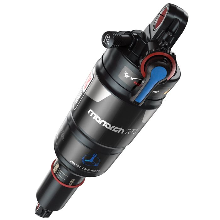 Амортизатор RockShox Monarch RT3 Auto Sag (197x48/7.75x1.9) MReb/LComp, SoftPedal, 320LockoutForce, FastBlack/SBC Shock Block 2013-2015 Camber/Rumor 29Alloy