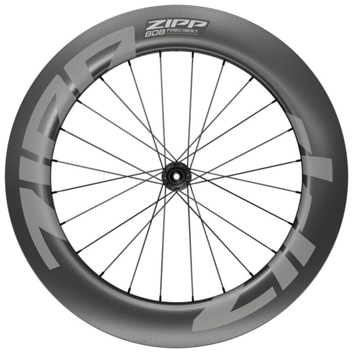 Колесо ZIPP 808 Firecrest Carbon Tubeless Rim Brake 700c Front 18Spokes Quick Release Standard Graphic A1