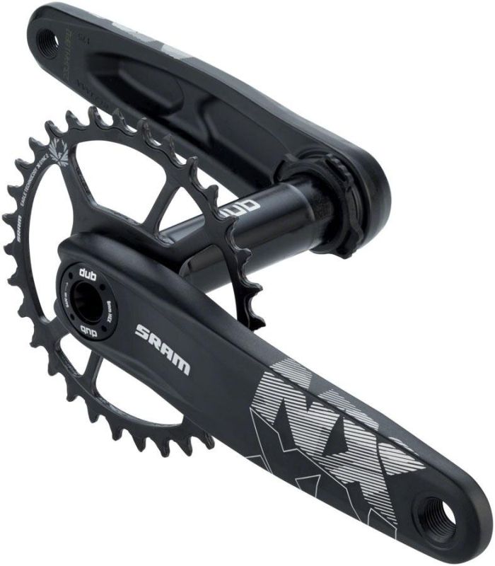 Шатуни SRAM Crank NX Eagle Fat Bike 4" DUB 12шв 175 Direct Mount Зірка 30t X-SYNC 2 Steel Black