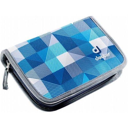 Пенал DEUTER Pencil Box колір 3016 blue arrowcheck з олівцями