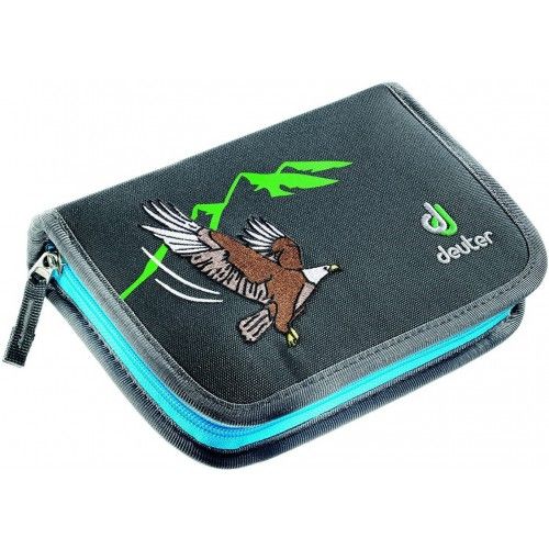 Пенал DEUTER Pencil Box колір 4032 granite-turquoise з олівцями