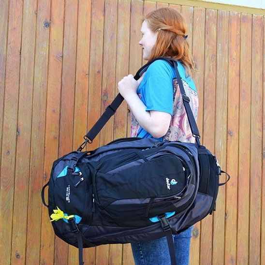 Рюкзак DEUTER Quantum 60+10 SL колір 7321 black-turquoise