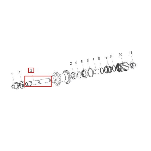 Вісь внутрішня DT SWISS RW AXLE AL XXXMM ?15/42.1MM