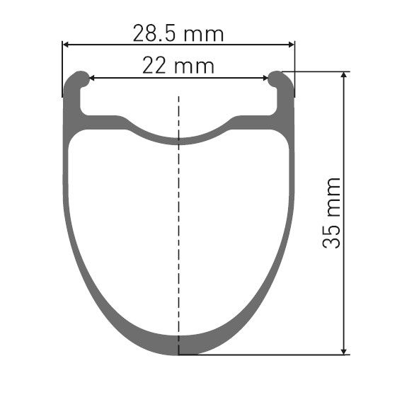 Колесо DT Swiss  ERC 1400 DI 700C CL 35 12/142 ASL11