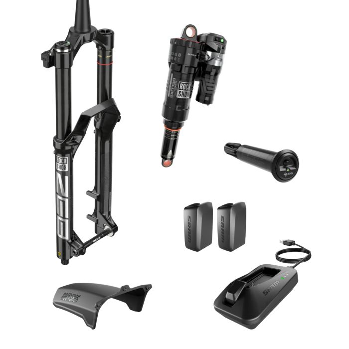 Комплект підвіски RockShox Flight Attendant Upgrade Kit - (ZEB 29 FA 170, SuperDeluxe205x60FA Trunnion/No Bushing, DubFA Pedal Sensor, 2 Batteries w/charger) A1 - Specialized Enduro 2020-2022