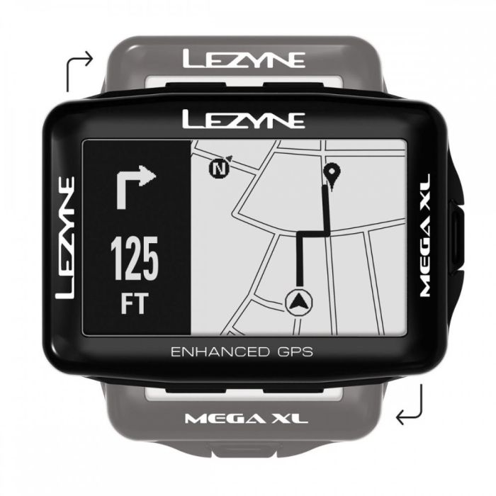 GPS компьютер Lezyne MEGA XL GPS SMART LOADED Чорний Y13