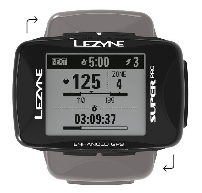 GPS компьютер Lezyne SUPER PRO GPS HRSC LOADED Чорний Y13