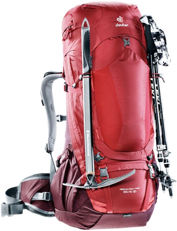 Рюкзак DEUTER Aircontact PRO 55+15 SL колір 5005 cranberry-aubergine