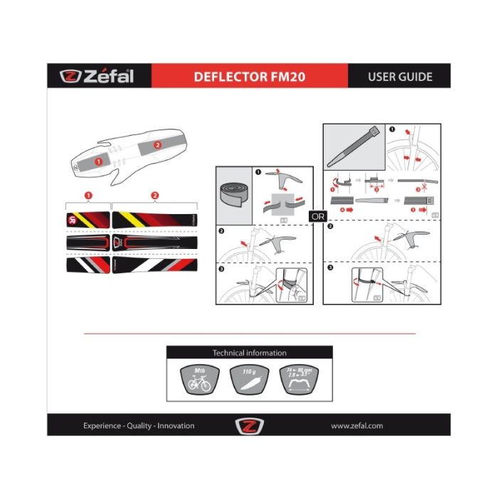 Крило Zefal DEFLECTOR FM20