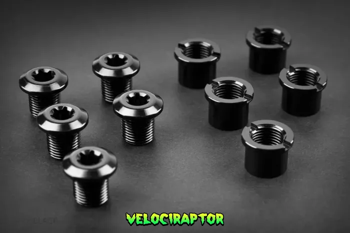Набір бонок absoluteBLACK 5 x Short Bolts + nuts чорні BOLT5S