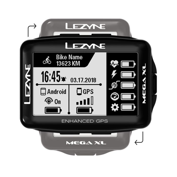 GPS компьютер Lezyne MEGA XL GPS Чорний Y13