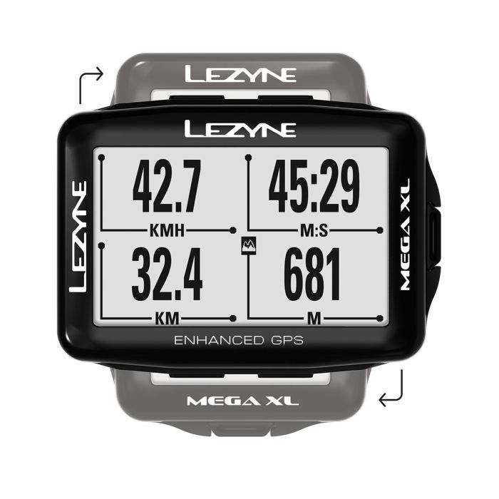 GPS компьютер Lezyne MEGA XL GPS Чорний Y13