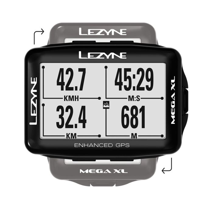 GPS компьютер Lezyne MEGA XL GPS HR/ProSC LOADED Чорний Y14