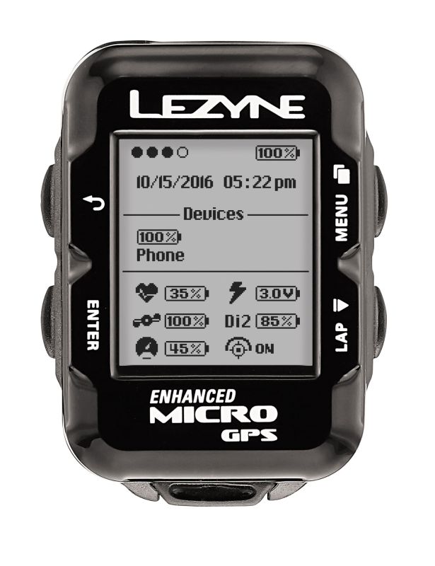 GPS компьютер Lezyne MICRO GPS HR LOADED Чорний Y11