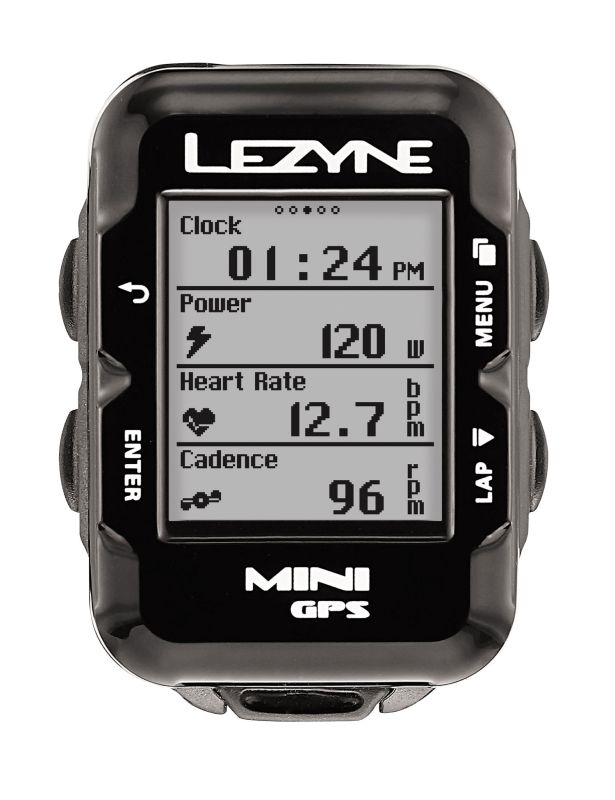 GPS компьютер Lezyne MINI GPS HR LOADED Чорний Y13