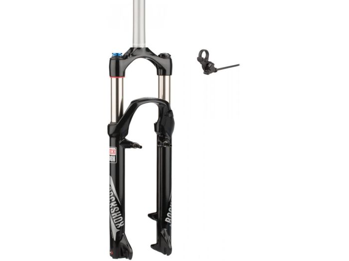 Вилка RockShox 30 Silver TK - Coil 100mm, 26", вісь 9mm, Чорний, TurnKey Манетка права, Шток 1 1/8"